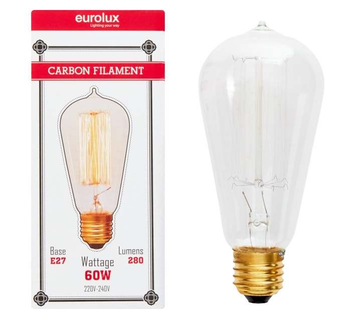 Eurolux E27 Carbon Filament Miniball Light (60w)