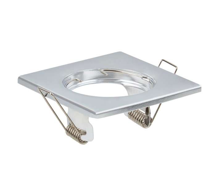 Lightworx GU10 SPOT-05-S-SC Fixture Square Downlight - Satin Chrome