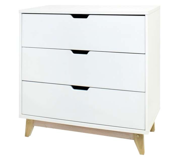 Home and Kitchen Biako Chest of Drawers - White (450 x 900 x 900mm)