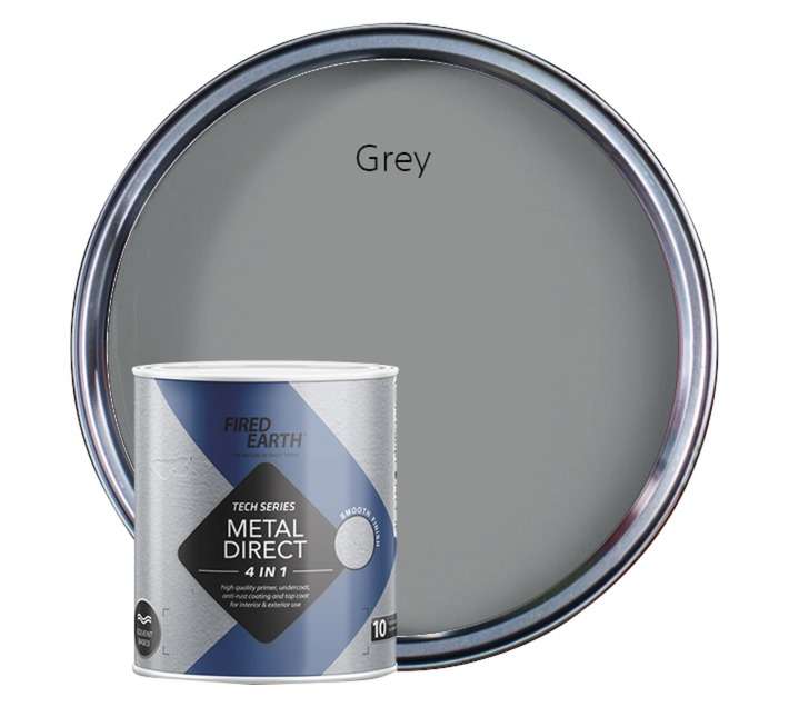 Fired Earth Metal Direct Smooth Satin - Silver (1L)
