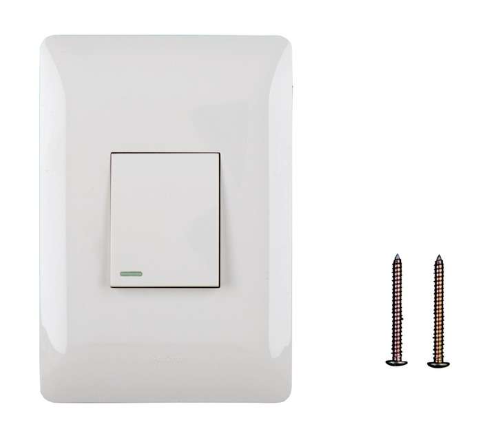 Ysalis 1 Lever Switch 2 Way - White