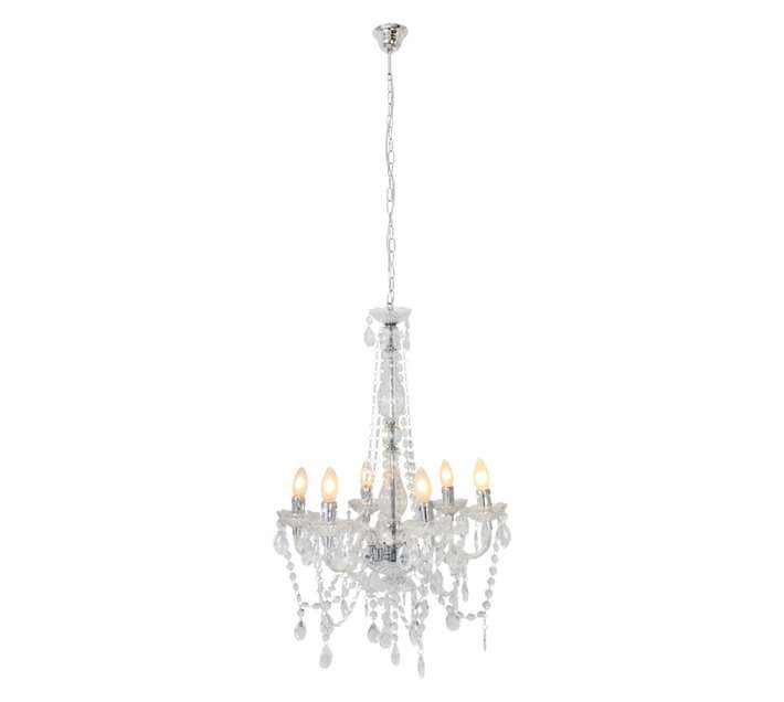 Eurolux CH249C Octave 6 Light Chandelier - Clear