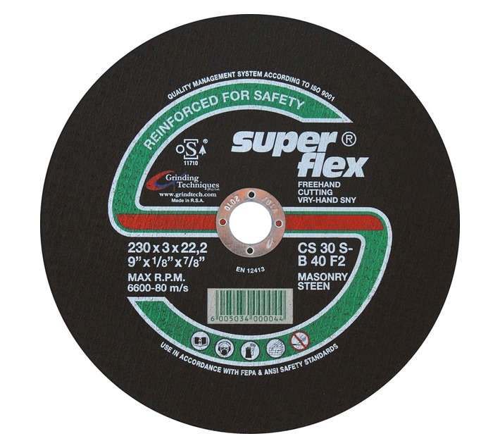 Superflex Cutting Wheel Stone Masonry 230mm x 3.0m