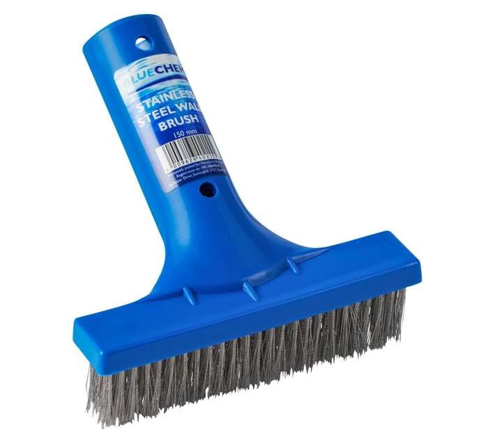 Bluechem Brush with Stainless Steel Bristles - Blue (150mm)