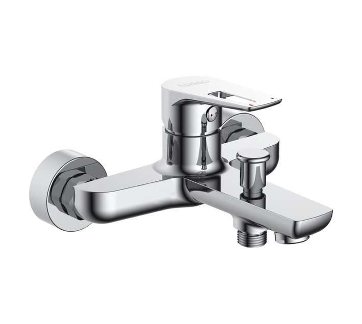 Lusso Nera Bath Mixer Wall Type - Chrome