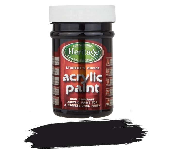 Students Choice Acrylic Paint - Black (250ml)