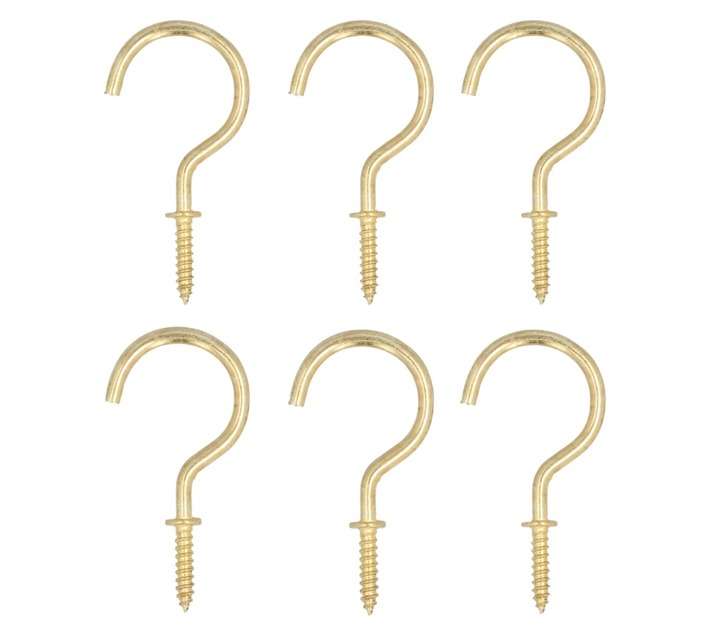 Dejay Cup Hooks - Brass 32mm