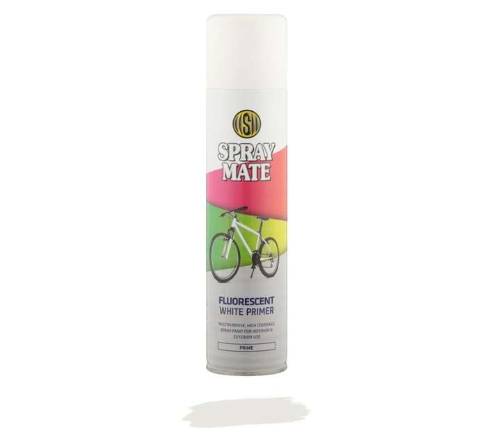 Spraymate Primer Spray Paint - Fluorescent White (250ml)