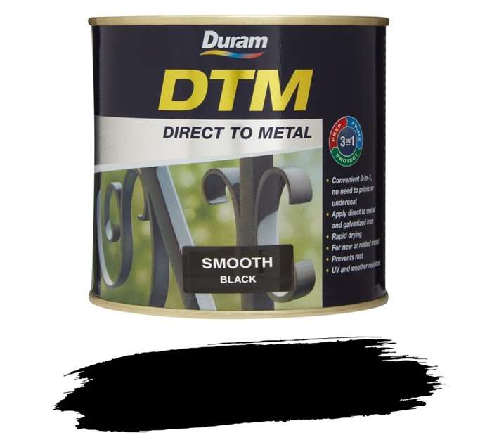 Duram DTM Smooth - Black (500ml)