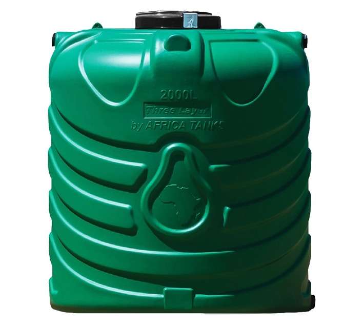 Africa Tanks Vertical Water Tank - Green (2000L)