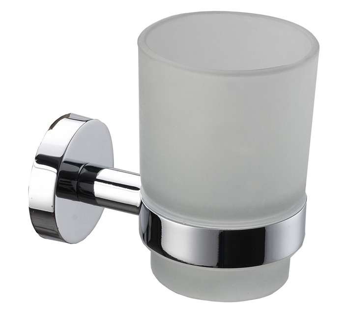 Raine Chrome Toothbrush Tumbler