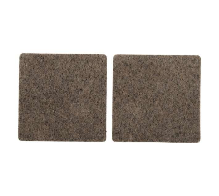 Safe Top Adhesive Felt Pads Square - Brown (50 x 50mm x 2 Pads)