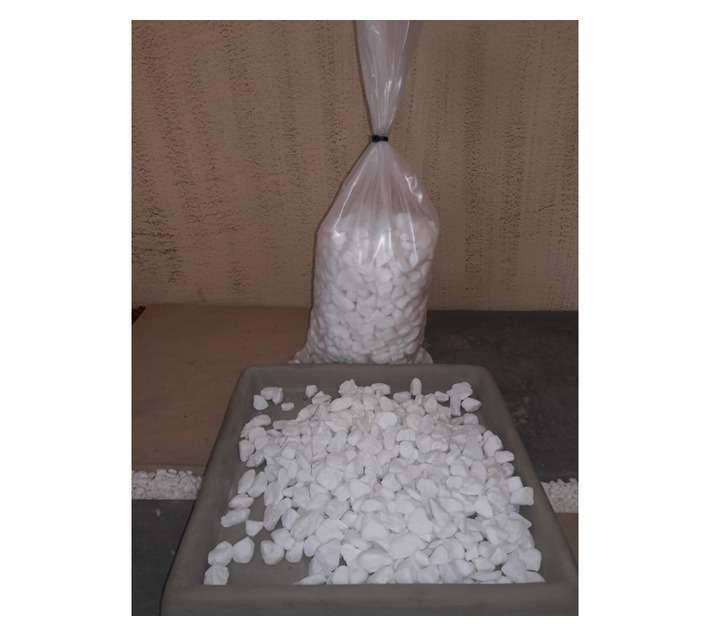 7DM Marble Chip Pebble - White (13mm)