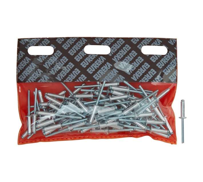 Eureka 80 x Aluminium Open Blind Rivets (4.8 x 18mm)