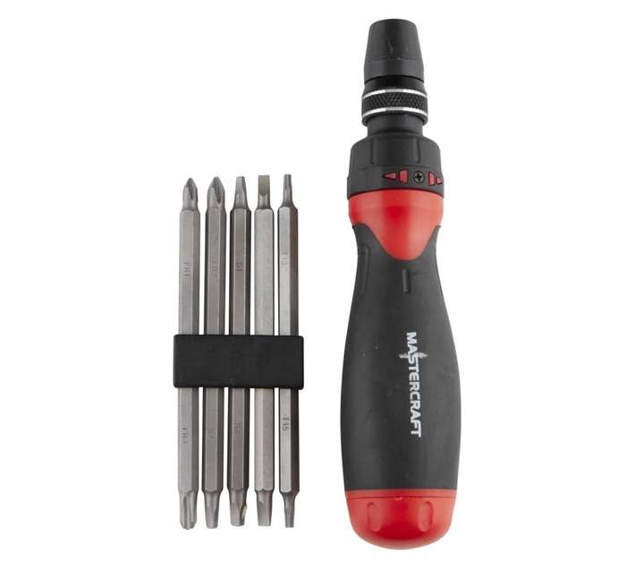 Mastercraft 10 in 1 Ratchet Screwdriver Set