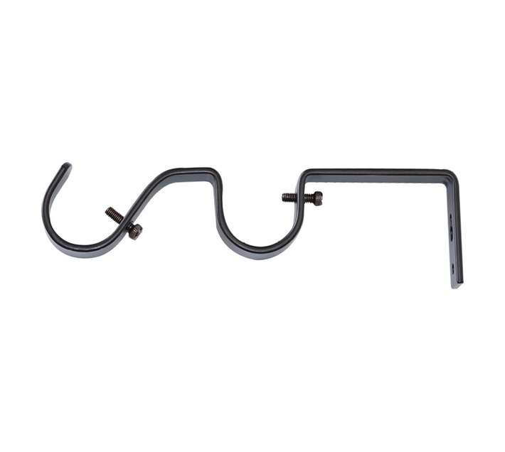 Steel Double Rod Bracket - Onyx