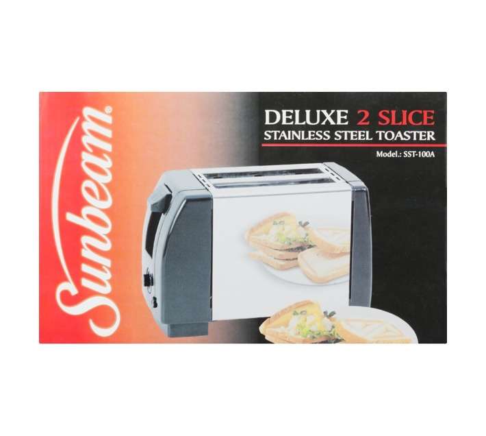 Sunbeam 2 Slice Toaster - Black/Chrome