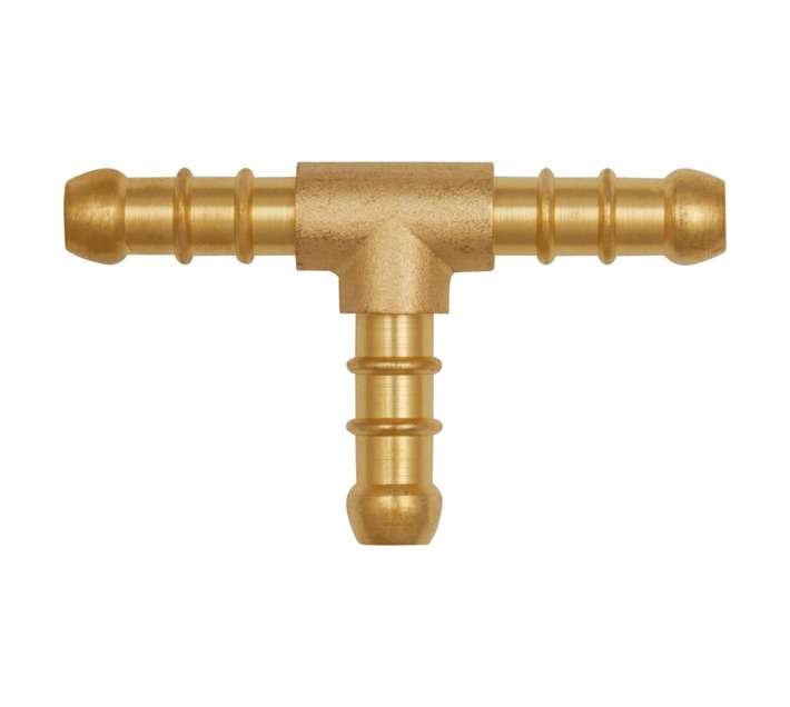 Safegas T Connector - Brass Yellow