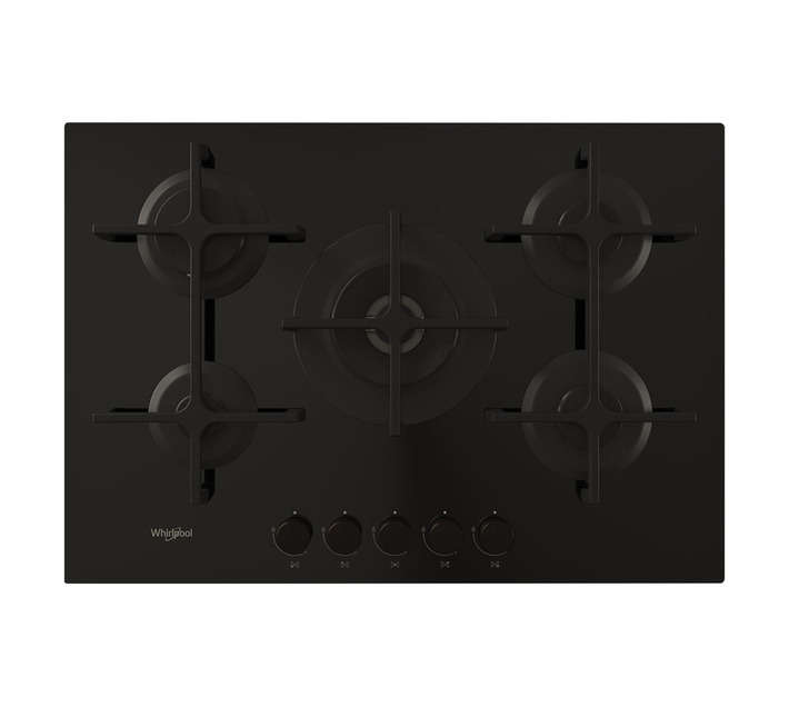 Whirlpool Ceramic 4 Gas Burner Hob Black