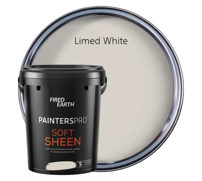 Fired Earth Painters Pro Soft Sheen - Limed White (20L)