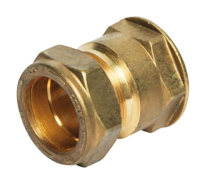 Cobra 22mm Straight Copper to Female Iron Coupler Compression Fitting