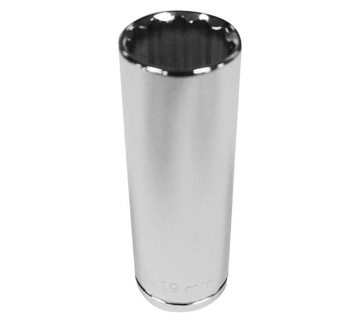 Mastercraft D/Wall Socket 1/2 Inch Dr 12 Pt - Chrome (19mm)