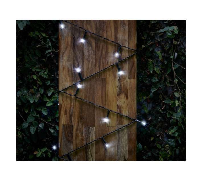Design House SLED100SC Solar Auto On/Off LED String Lights - White (1000mm)