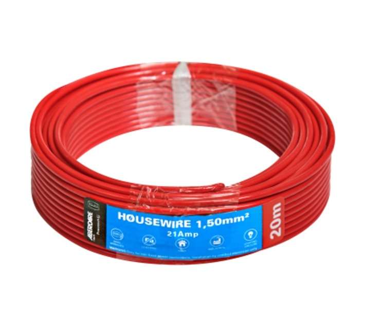 APDHW15RD20 Household Wire Cable - Red (20m)