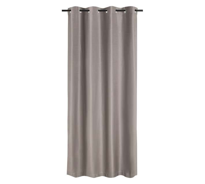 Design House Plain Weave Eyelet Curtain - Gun Metal (2300 x 2500mm)