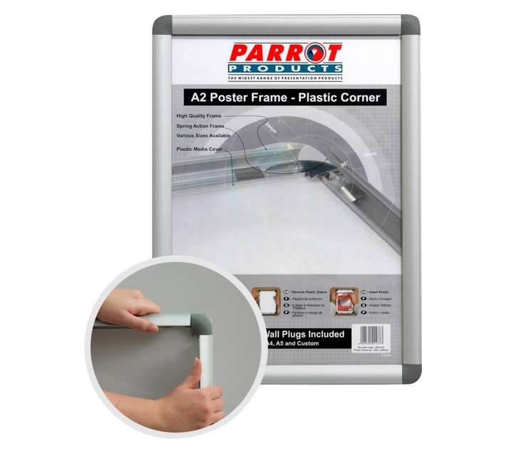 Parrot Products BG3105 Plastic Cornered A5 Poster Frame (270 x 210mm)