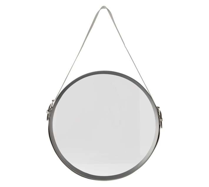 Design House Round Rope Mirror - Grey (510mm)
