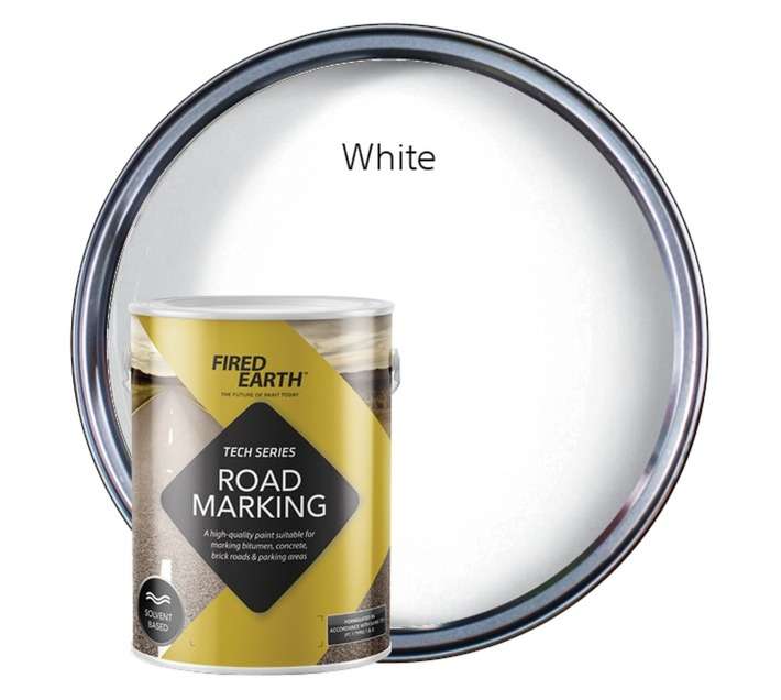 Fired Earth Road Marking - White (5L)