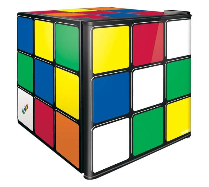 Husky Rubiks Cube Mini Bar Fridge Multicoloured 43L BC-46R