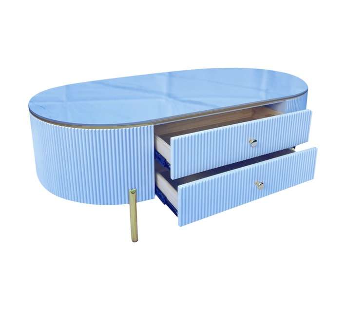 KC Furn Danni Coffee Table - White (1300 x 700 x 450mm)