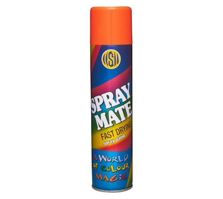 Spraymate Spray Paint Fast Drying - International Orange (250ml)