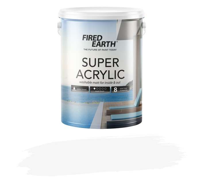 Fired Earth Inside Out Satin Acrylic - White White (5L)