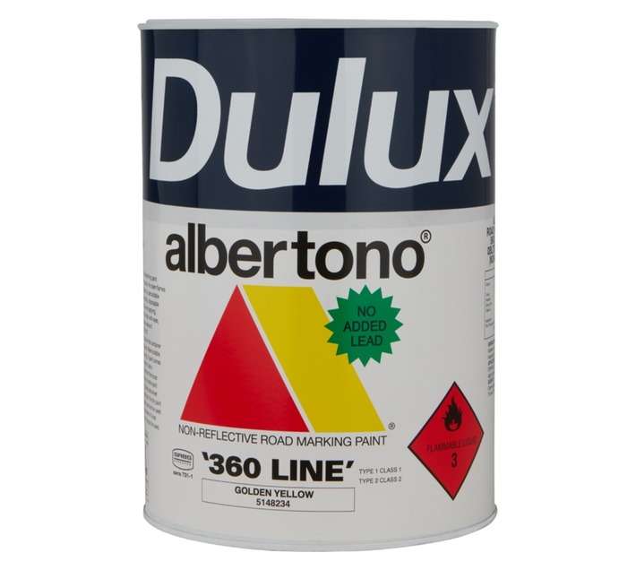 Dulux Albertono Roadmarking Paint - Yellow (5L)