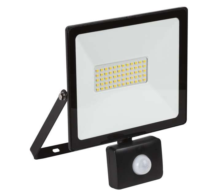 Eurolux LED Sensor Blister Floodlight - Black (50W)