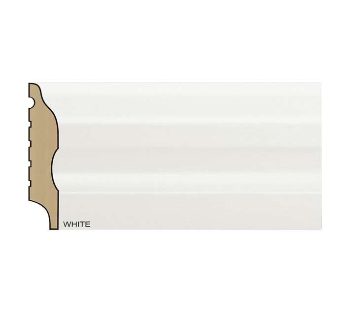 Edge Trim Stair Nose Skirting - White (2700 x 75 x 15mm)