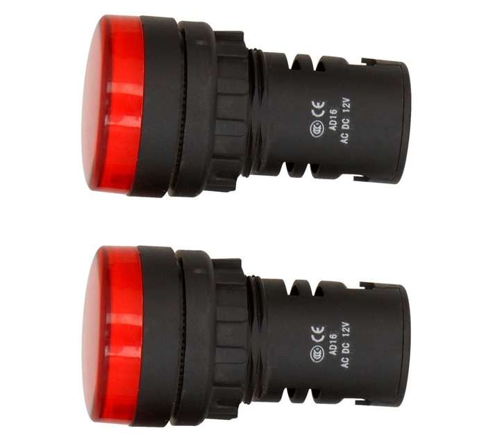 Security Remotes Unlimited 2 x Panel Pilot Lights - Red (12V)