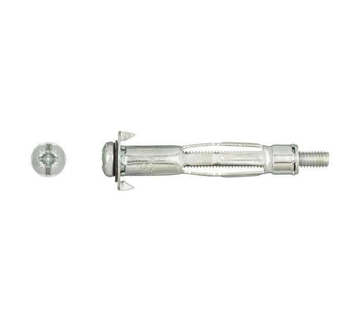 Rawlplug 6 x Interset Cavity Fixing - Silver (4 x 32mm)