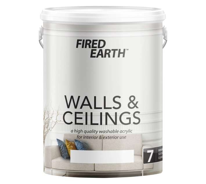 Fired Earth Walls and Ceilings - Slipper White (5L)