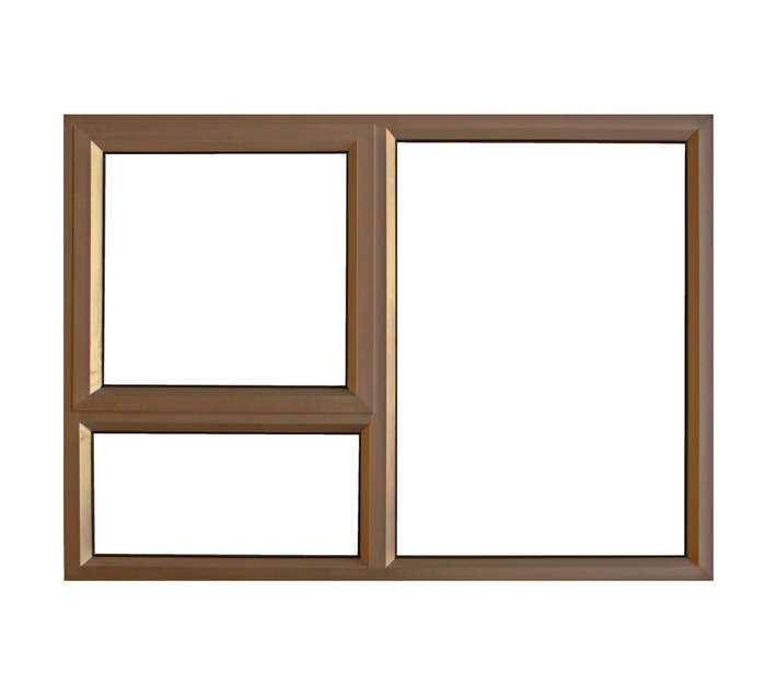 Kenzo 28mm LH Fix RH Aluminium Window - Bronze (1200 x 900mm)
