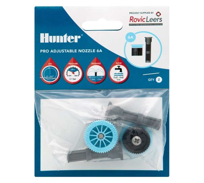 Hunter PR6 2 x Pro Adjustable Sprinkler Heads - Blue