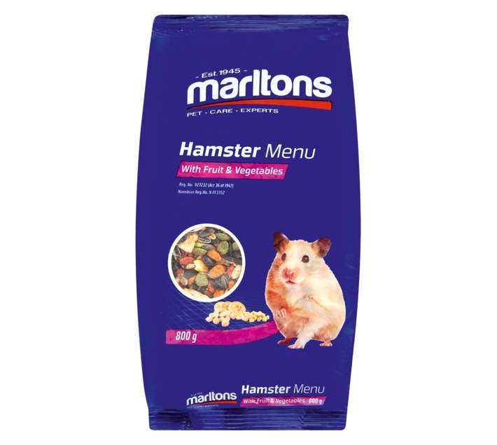 Marltons Hamster Seed Fruit and Veg - Orange (800g)