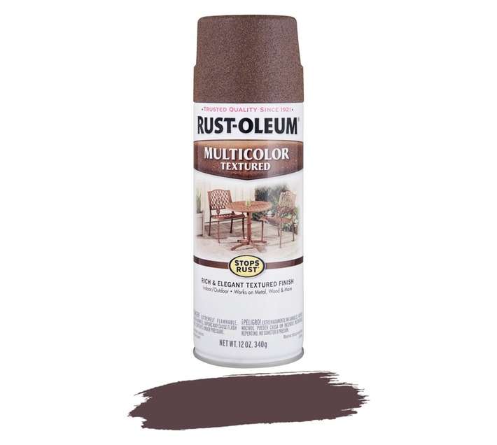 Rust-Oleum Spray Paint Stops Rust Textured Metal Autumn - Brown (340g)