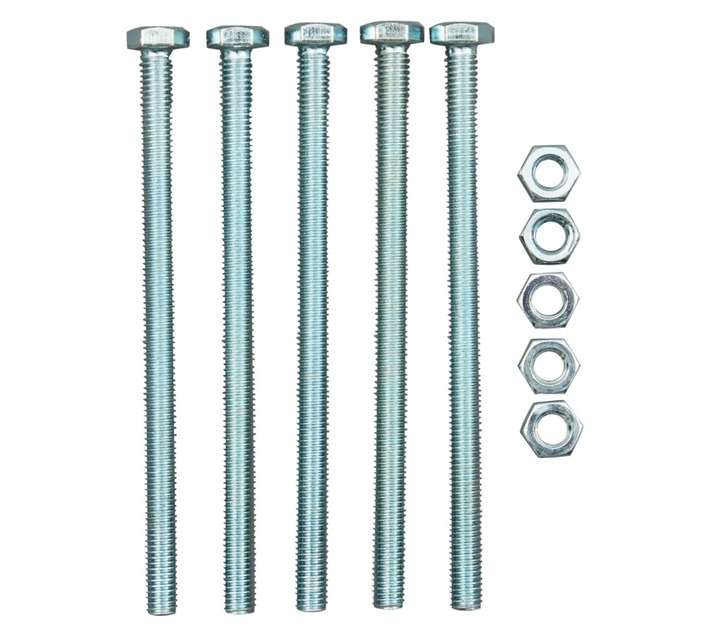 Eureka 6 x 100mm Galvanised Screw and Nut Set (5 Pack)