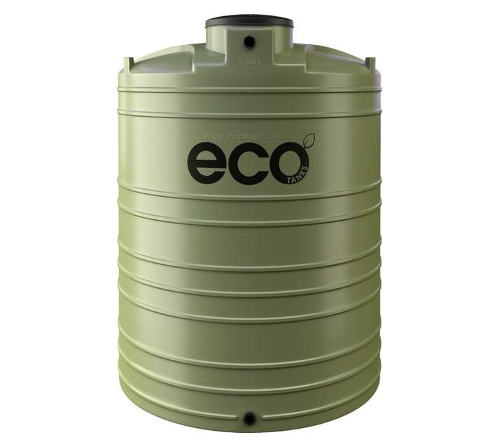 Eco Tanks Vertical Water Tank - Olive (4750L)
