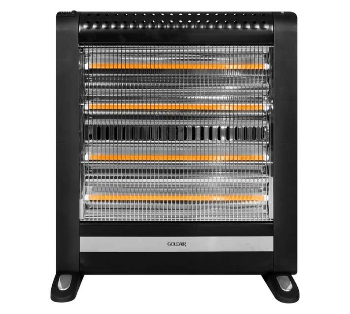 Goldair GQH-1256 Quartz Heater - Black