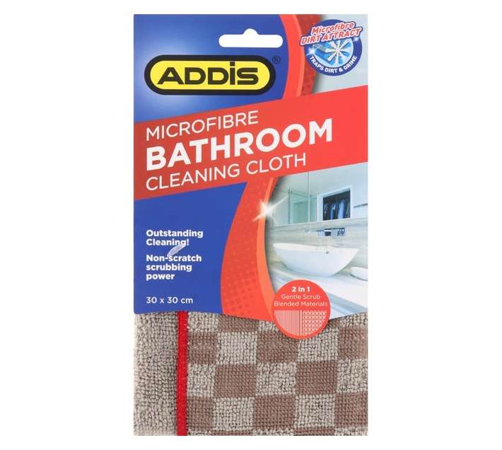 Addis Microfibre Bathroom Cleaning Cloth (300 x 300mm)